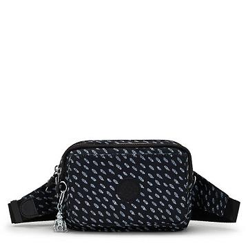 Kipling Abanu Multi Printed Convertible Crossbodytassen Zwart | België 2184BE